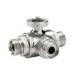 3 Way Full Bore Stainless Steel Ball Valve with “T” or “L” port DIN 11851 threaded-ends