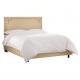 French style upholstered bed furniture antique linen fabric bed hotel bed