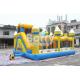 Outdoor Kids Minions Inflatable Bouncy Castle With Slide 0.55MM PVC Tarpaulin