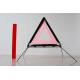 JD5098-2, 43cm*43cm*43cm, Pink AS / ABS / PVC DMV traffic signs warning triangle 
