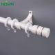 Anodized White Metal Curtain Pole , 1.2mm Thick Simple White Curtain Rod ODM