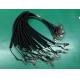 Pure black long spring wire coiled fishing tethers for protecting any lost and