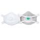 Non Woven Polypropylene Disposable Dust Mask FFP3V White Color With Valve