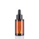 30ml Cosmetic Bottles Thick Wall Pet Amber Plastic Bottles With Dropper