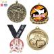 Manufacturer Custom Shiny Gold Plated Soft Enamel Medallions Laser Logo Judo Metal Zinc Alloy Karate Medal For Honor