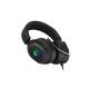 50mm Vibration Gaming Headphones , DL LED Light Up Headphones