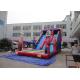 Outdoor Spider - Man Single Lane Inflatable Dry Slide With Jumping Bouncer By Plato PVC