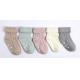 Customed color knitted cute embroidery Kids Cotton Socks