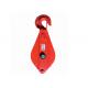 3.2 Ton Hook Type Wire Rope Snatch Pulley Block For Rope Lifting