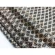 Rhombus Print Chainmail Mesh Fabric Metallic Cloth Metal Aluminum Curtain