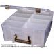Strong Pack Plastic Organizer Box Grids, Craft Organizer Storage With Adjustable Dividers, Bead Organizer, Fishing