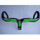 HB-NT13 NEASTY-Full Carbon Road Bike Parts/Bicycle Green Handlebar with integrated Stem