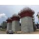 Q235 345 Steel Concrete Column Forms For Bridge Foundation Pillar Structure Casting ISO9001