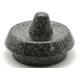 Round Stone Mortar With Pestle Set Natural Marble Granite For Kitchen