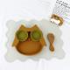 Brown Owl Style Silicone Suction Plate For Toddler Kids Multi Functional