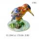 Top sale bird shaped metal jewelry box bird enamel trinket boxes