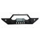 Bull Bumper Front Bumper for Jeep JK Black Steel Recovery Bull Bar Winch Bumper for JK Wrangler 07 Onwards