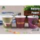 Takeaway 8 Oz Pla Paper Coffee Cups , Disposable Paper Soup Cups With Lids