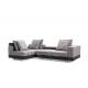 Modern Italian Sectional L Shaped Corner Fabric Couch Living Room Sofa