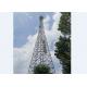Ground Based Microwave Antenna Tower Communication Tower Tubular Type Stable Performance