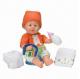 16.5-inch Vinyl Multi-functional Doll (Drinks, Eats and Poop as a Ture Baby) with Accessories