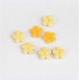 10mm Ultrasonic Embossing Flowers Crafts Yellow Flush Flower Padded For Women Clothing