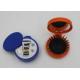 Round Plastic ABS + Rubber + Nylon Mini Sewing Kit / Compact Hair Brush With Mirror