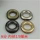 Wholesales high quality different color zinc alloy 19 mm round metal screw eyelets for handbags