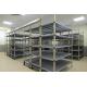 Chrome - Plated High Density Storage System  , Top Track  Mobile Wire Shelving For Health Care