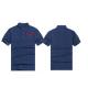 Navy Color Men's Cotton Polo Shirts Stand Collar , Fashion Short Sleeve Polos