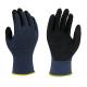Seamless Polyester Spandex Knitting Black Nitrile Gloves For Automotive Repairing