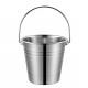 2L Stainless Steel Wine Container Outdoor Silver Beer Bucket
