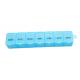 Blue Travel Portable Weekly Pill Box Organizer 11.2ML/Grid Travel Pill Box