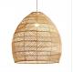 Modern Round Rattan Hanging Chandelier For Restaurant Indoor Lighting