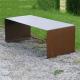 Outdoor and Indoor Minimalist Design Patio Furniture Corten Steel Bench Legs