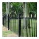 6ft x 8ft Flat Top Spear Point Galvanized and Powder Coated Corten Steel Picket Fence