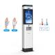 21.5inch 8inch Auto Hand Sanitizer Dispenser Stand Machine Face Recognition Hand Wash Sterilizer Kiosk