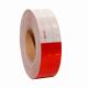 White Red Micro Prismatic Conspicuity DOT C2 Reflective Tape For Trucks