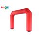 Inflatable Rainbow Arch 6m Red Blow Up Archway Start Finish Line Racing Arched Marquee Tent For Outside