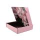 Custom Pink Corrugated Paper Folding Apparel Packaging Subscription Gift Box