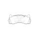 Mercedes benz C63 AMG 2016 Ceramic Brake Pad D1873 , 000 420 47 00