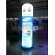 CE / UL Blower Inflatable Human Carton Balloon / LED lighting giant advertising balloon