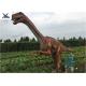 Outside Zoo Park Decorative Realistic Dinosaur Models Water And Smoke Spraying