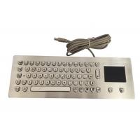 Italian Ergonomics Panel Mount Keyboard 66 Keys Built In Touchpad For PC