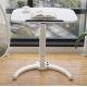 White Wooden Grain Pneumatic Office Home Lifting Desk with Height Adjustable Gas Lift