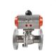 OEM Flanged Connection Ball Valve Pneumatic Actuator