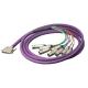 Industrial DC Power Cable Harness With Copper/ Tinned Flat Cable Conductors