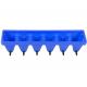 Plastic feeding trough with 6 teats and hook blue for calf or sheep/Calf feeding troughs