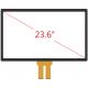 Custom 23.6 Projected Lcd Capacitive Touchscreen Panel , 25ppi Resolution