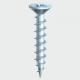 UPVC Window Screw White zinc   Flat head with Coarse Thread  4.1x25mm